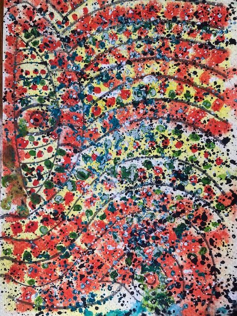 El Ojo del Pez. Si buscas bien, podrás encontrar un ojo por allí en medio de una inundación de colores.