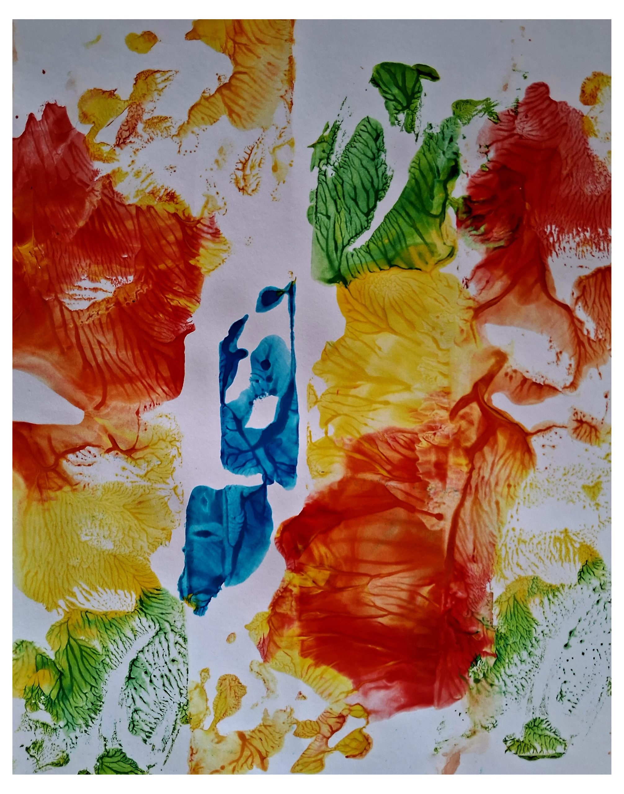 Acuarela Trabajo Color. Un trabajo de acuarela espontáneo.